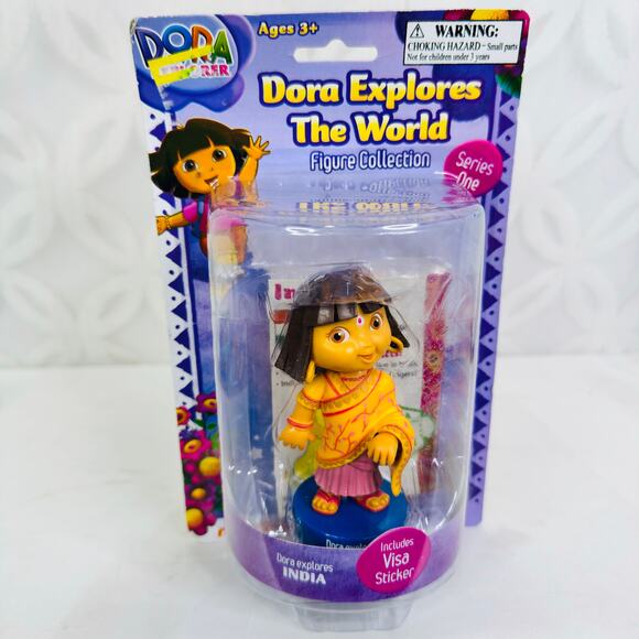 Dora The Explorer Explores the World India Doll w/passport sticker Series 1 - Picture 7 of 7